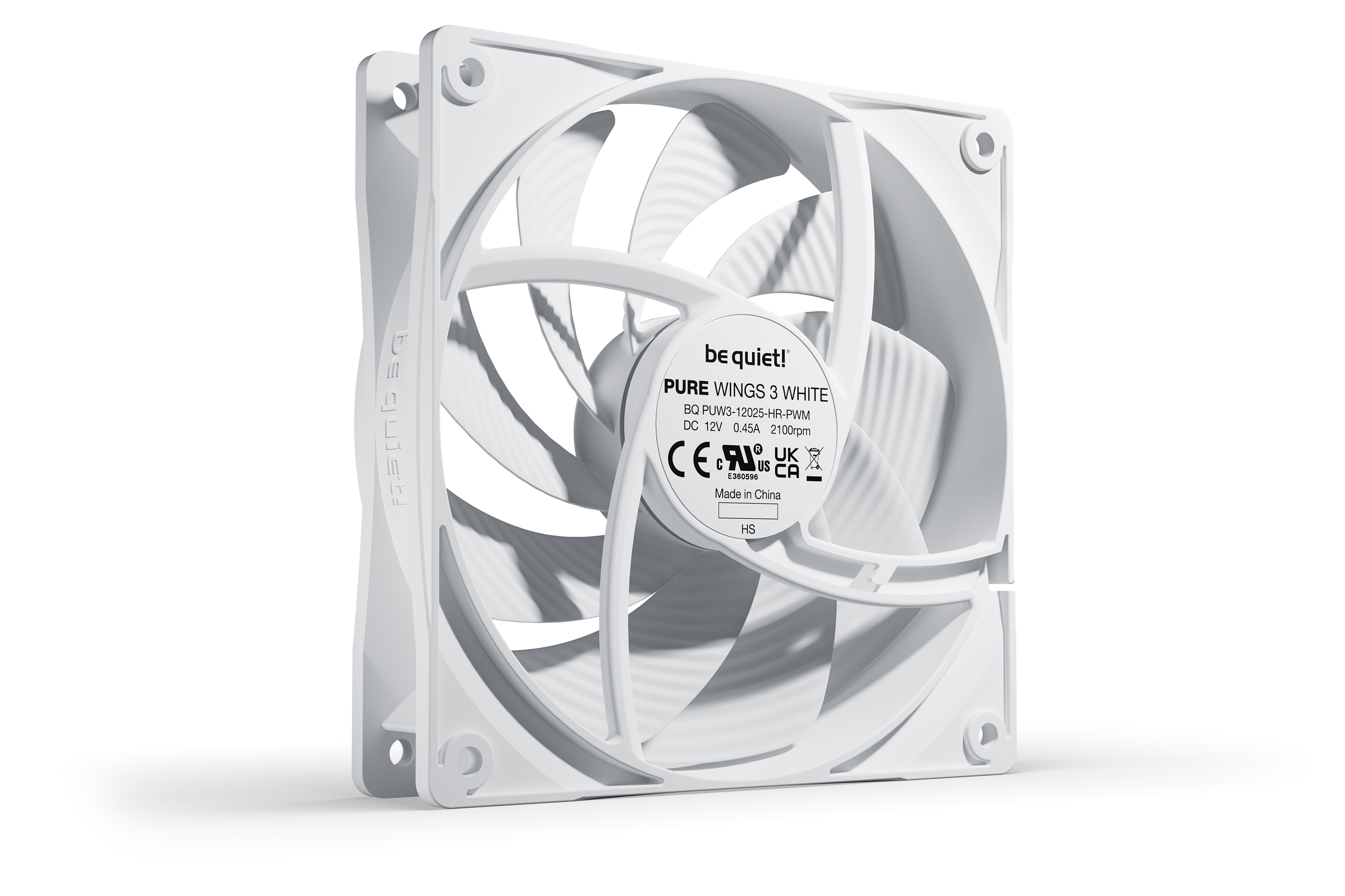 Optimized Maximum Be Quiet! Pure Wings 3 120mm PWM HS White