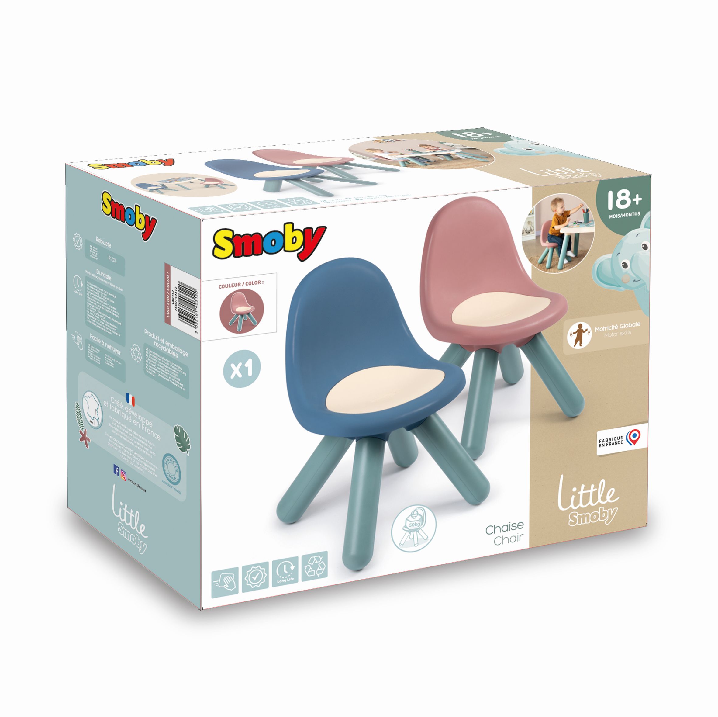 Smoby dječija stolica roza – detalj 2
