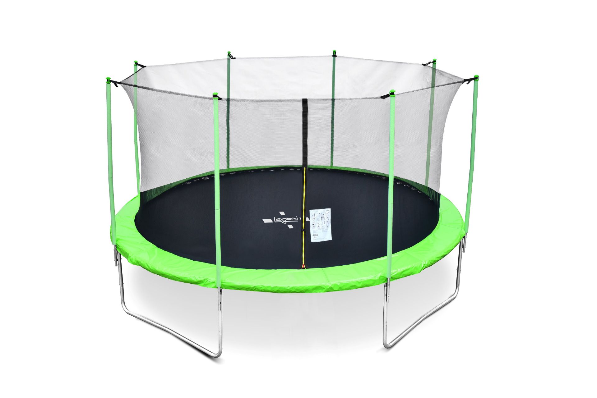 LEGONI trampolina FUN sa zaštitnom mrežom, 425 cm, zeleni