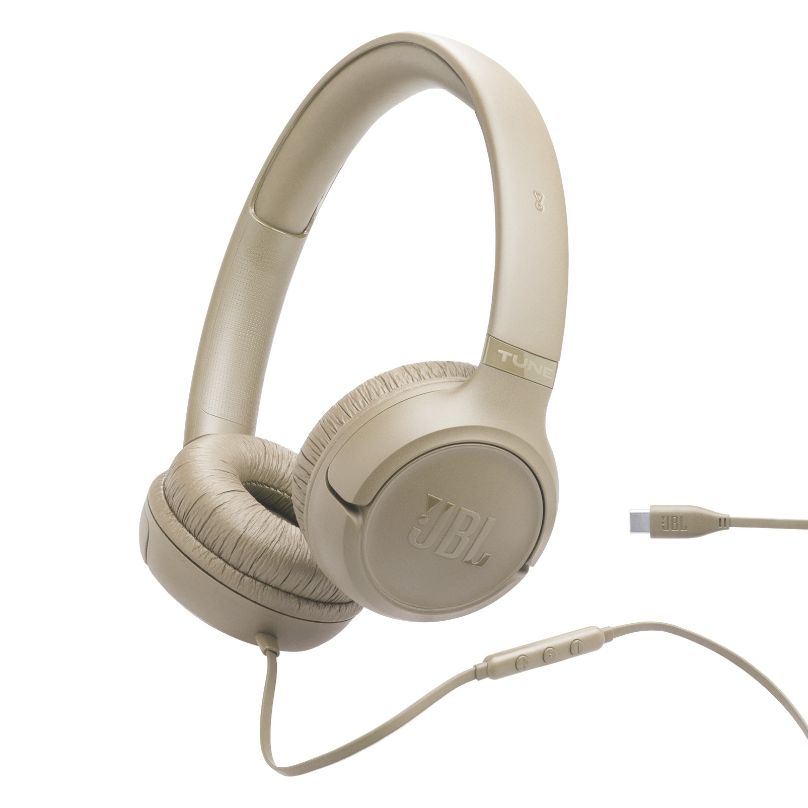 JBL Tune 530, žične USB-C on-ear slušalice, bež