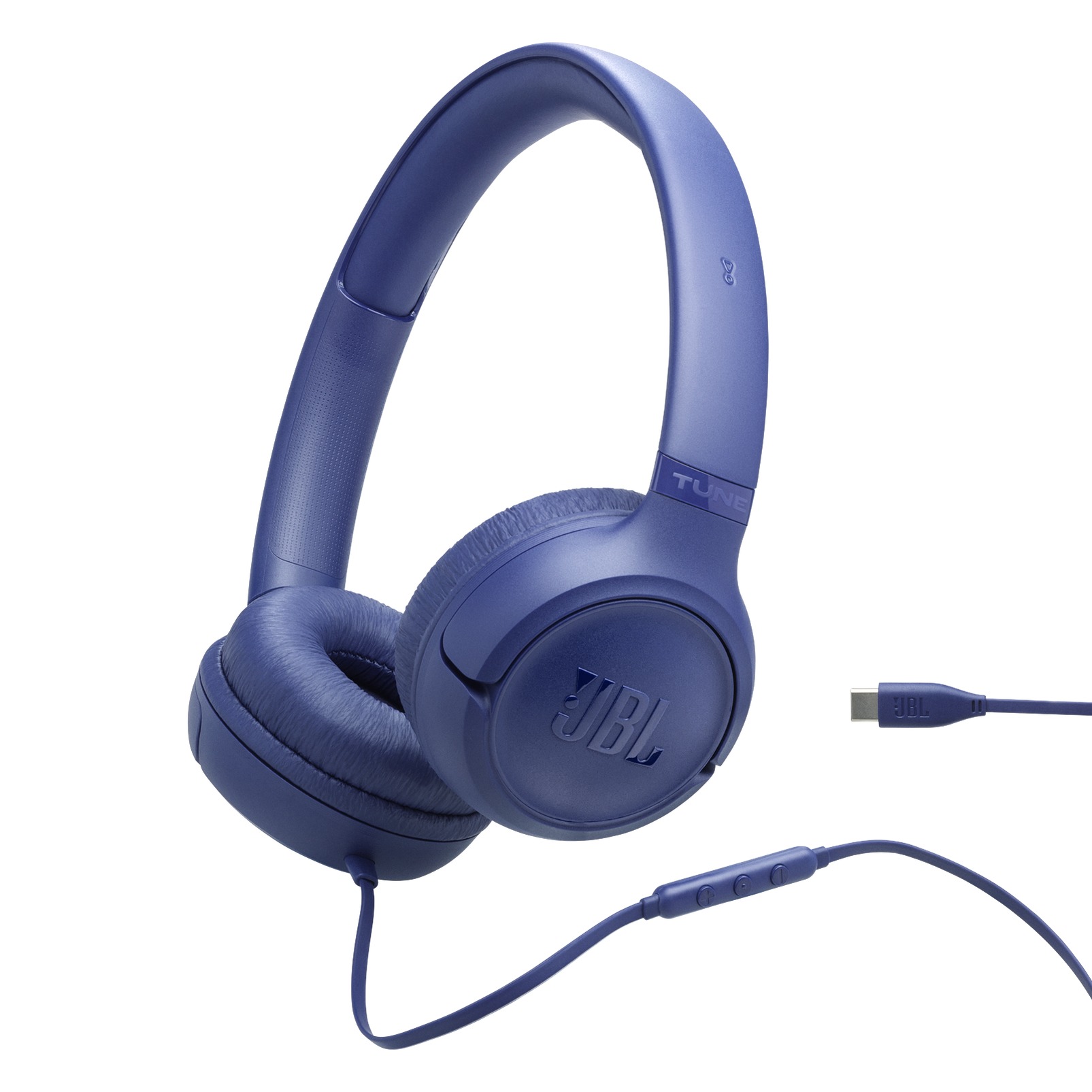 JBL Tune 530, žične USB-C on-ear slušalice, plave