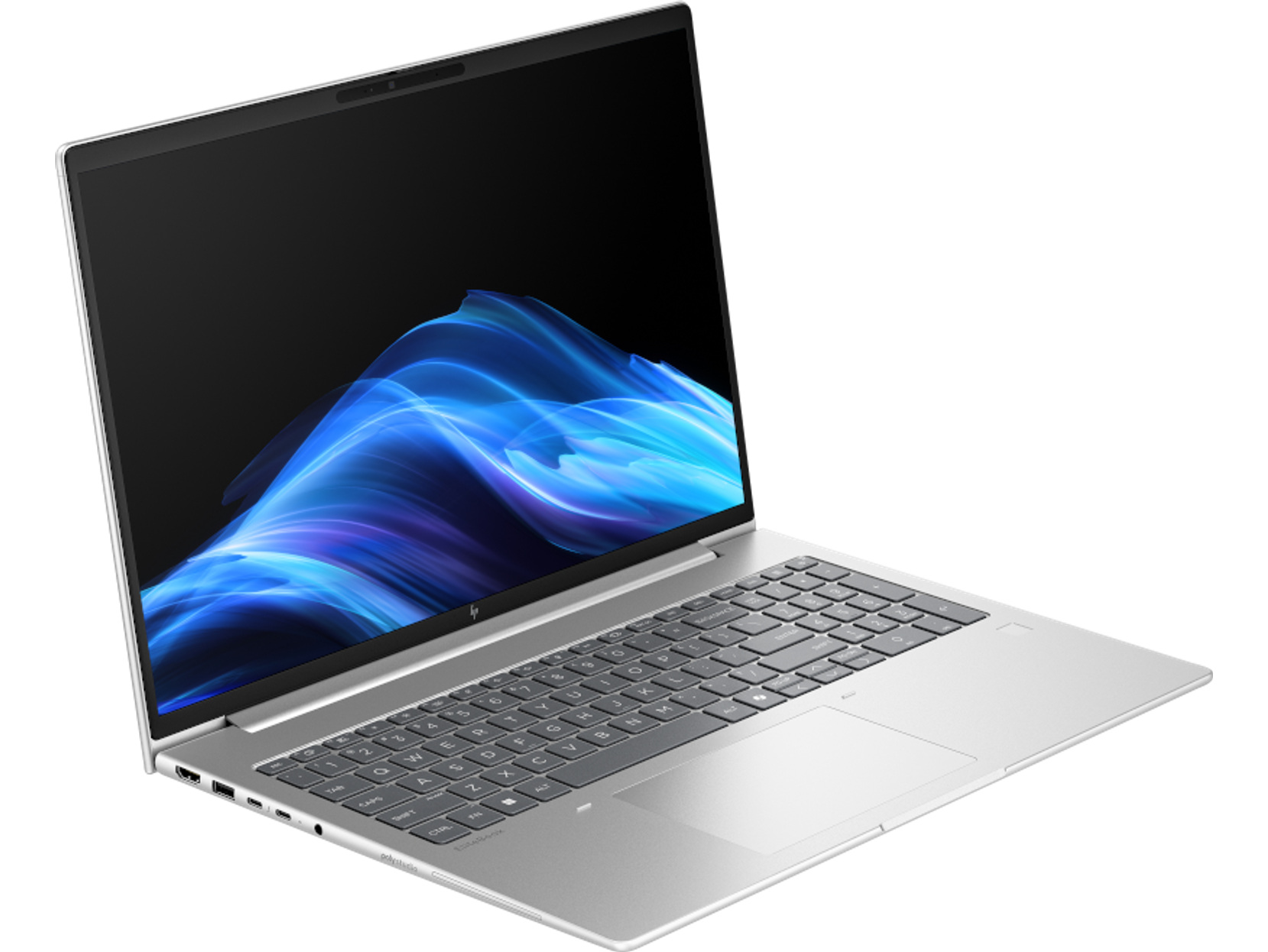 Srebrni HP EliteBook 6 G1i 16, prednji pogled