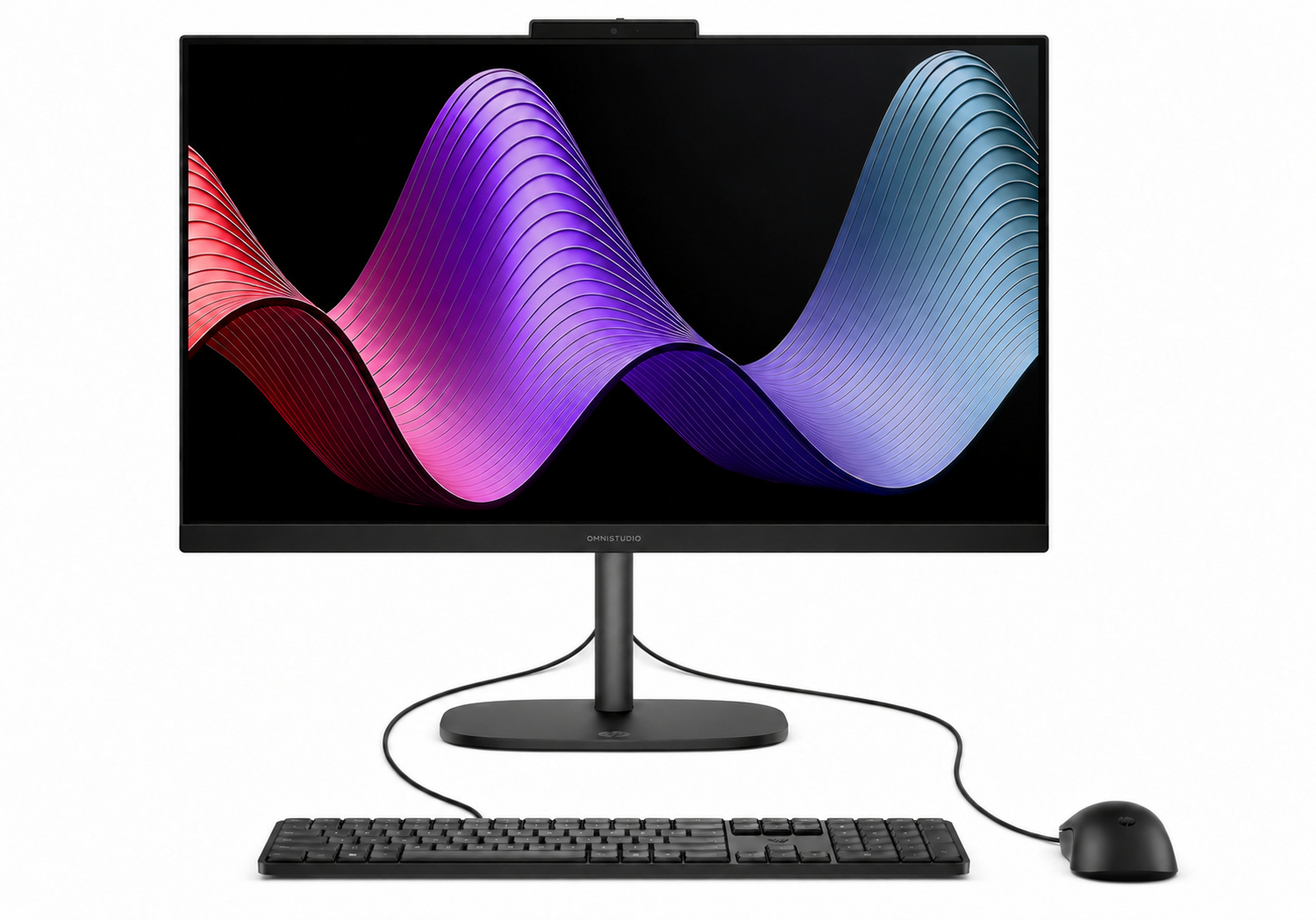 HP OmniStudio 27-cu0020ny, crno All-in-One računalo s USB tipkovnicom i mišem