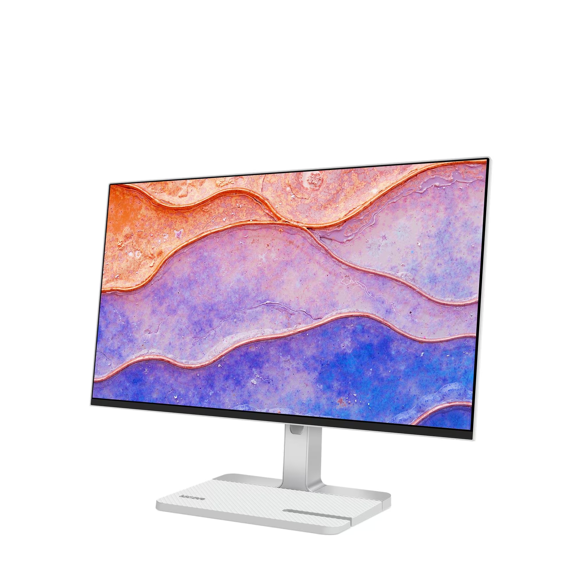 Lenovo L24D-4C, pogled iz prednjeg kuta u Cloud Grey boji