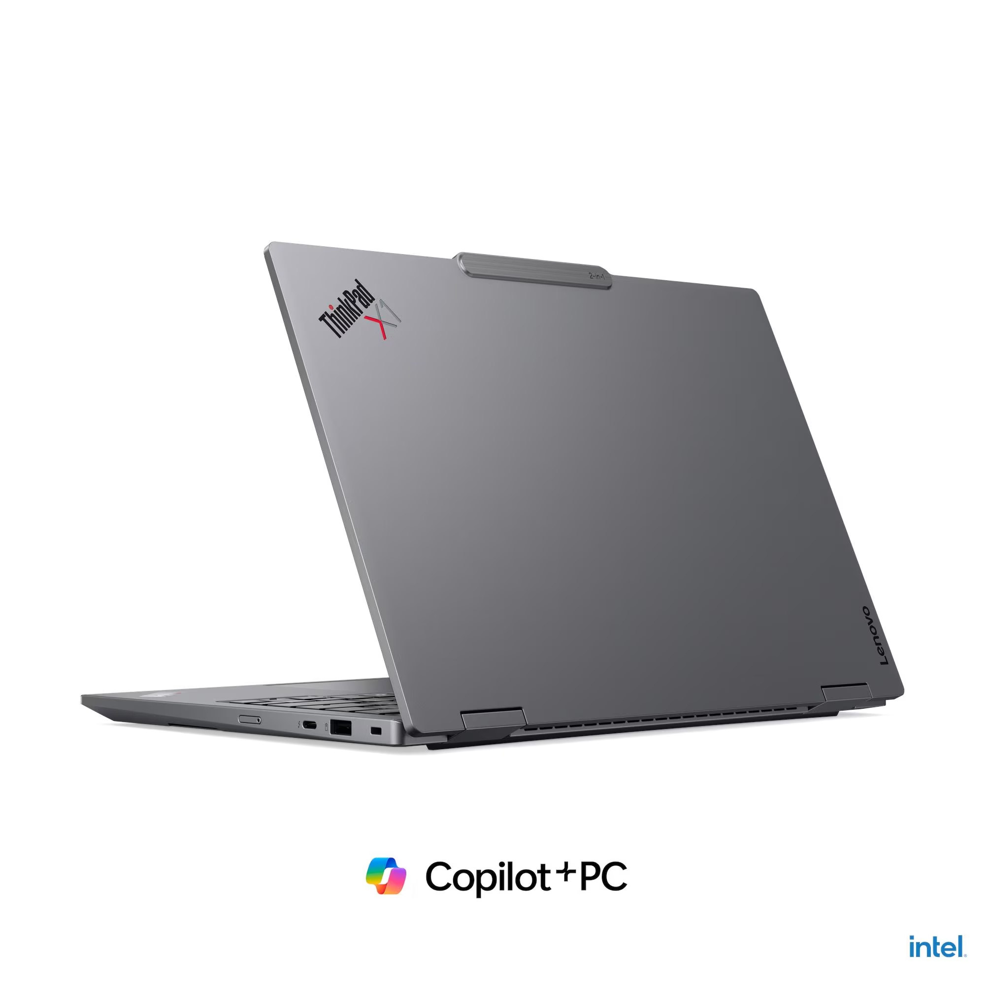 Stražnji prikaz sivog ThinkPad X1 2-in-1 Gen 11