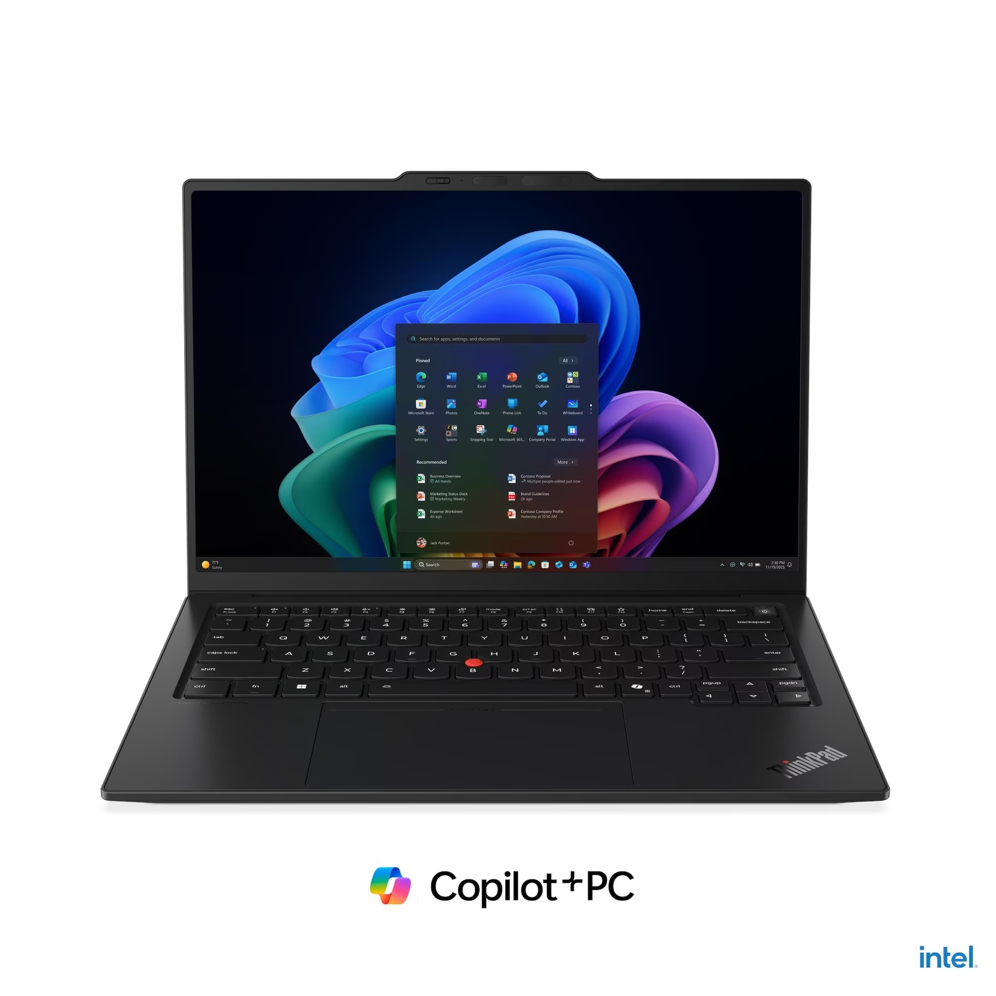 Lenovo ThinkPad X1 Carbon Gen 14 Aura Edition sprijeda