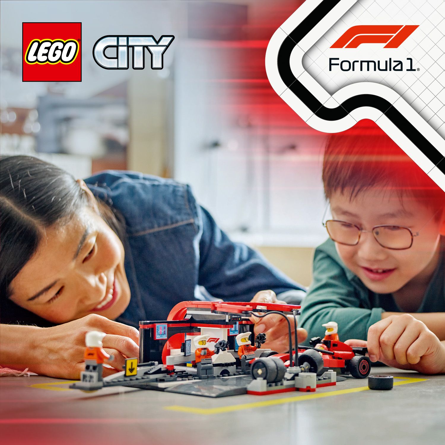 LEGO® City Boks i posada za F1® s autom Ferrari