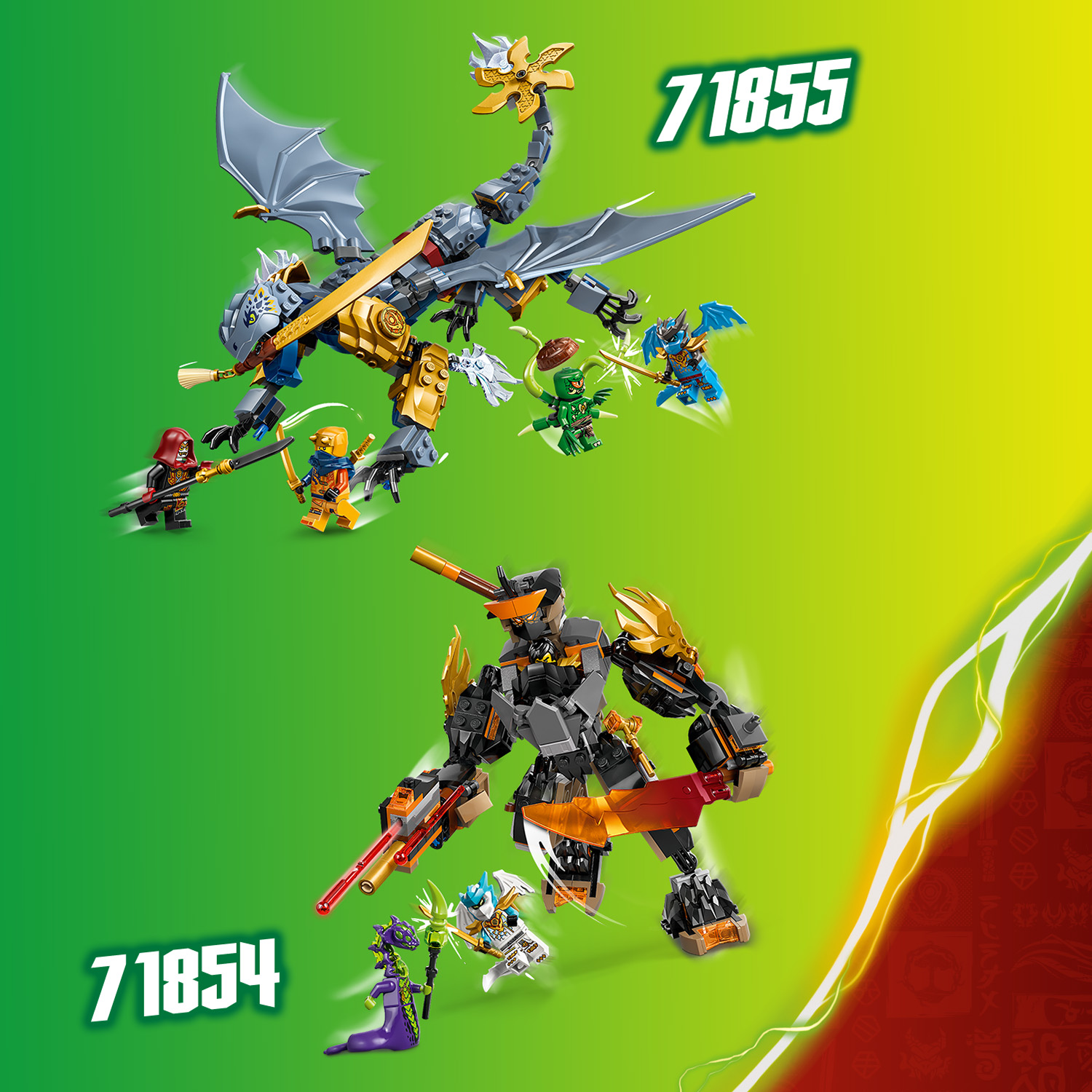 Dodajte oružje iz drugog kompleta LEGO® NINJAGO®