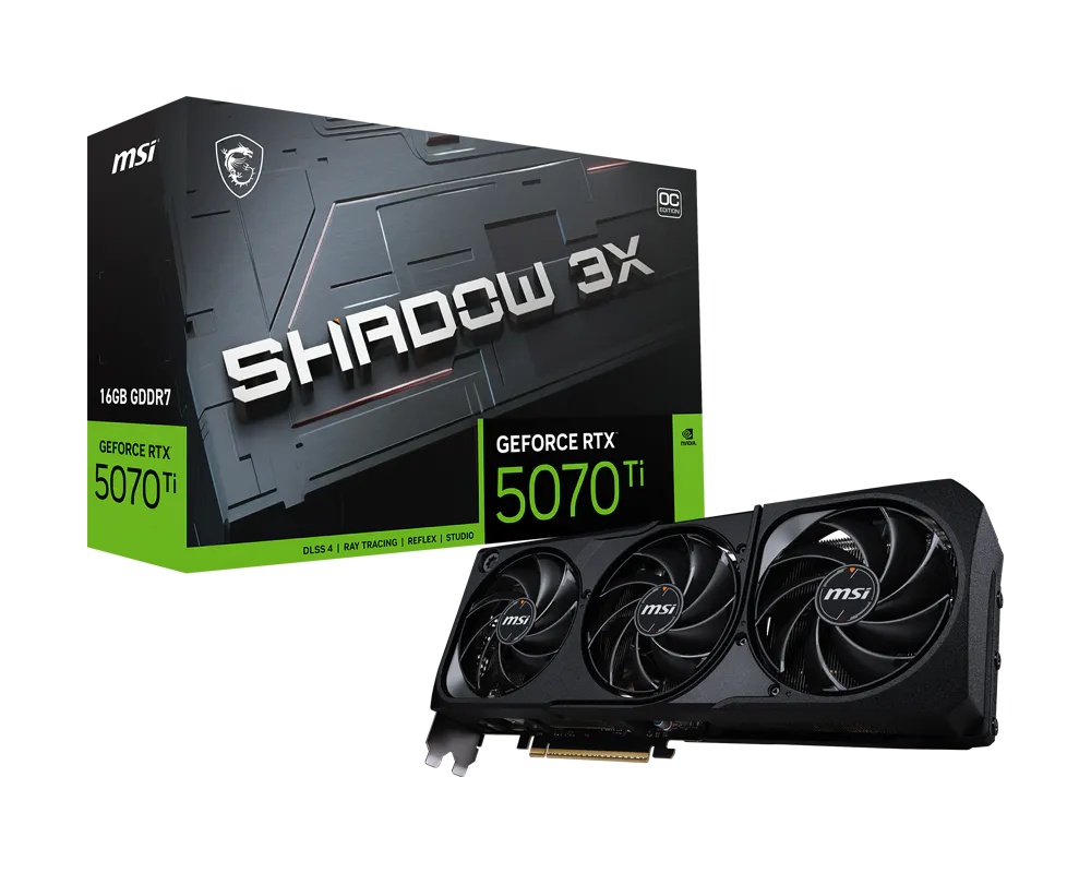 MSI GeForce RTX 5070 Ti Shadow 3X