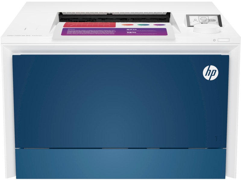 HP Color LaserJet Pro 4202dn (Exosphere), prednja strana s izlazom