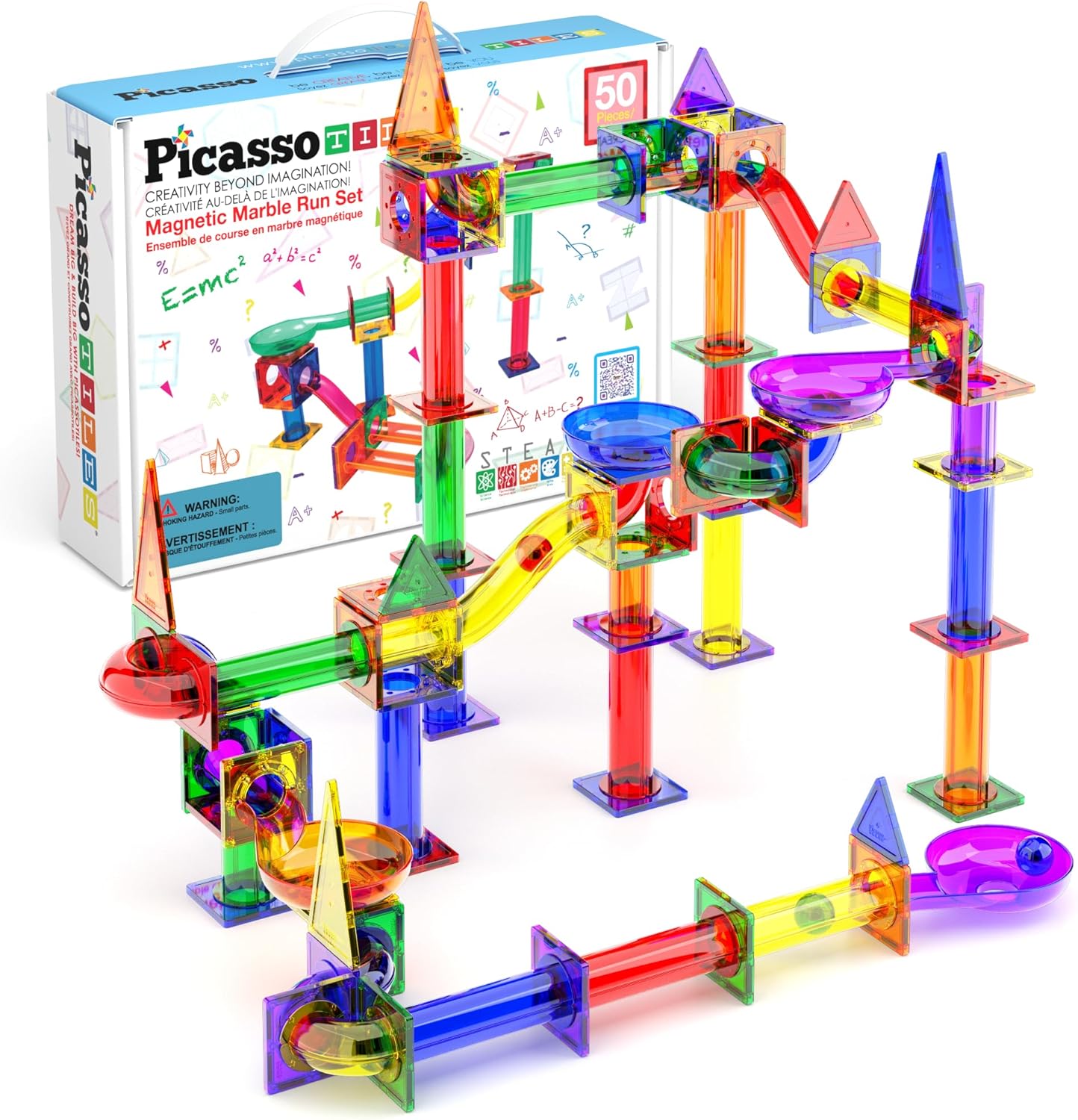 PicassoTiles - staza za loptice, 50 kom