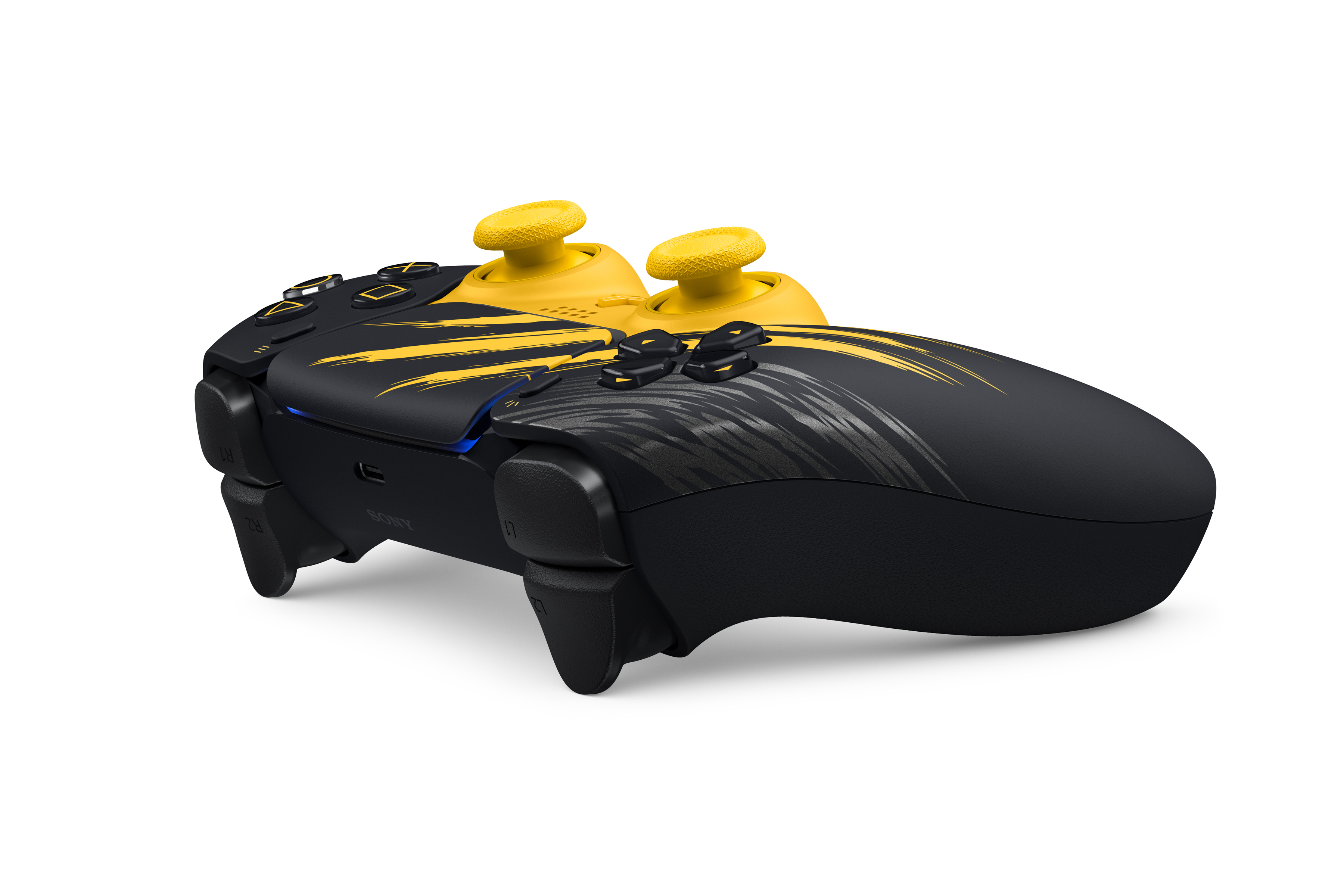 DualSense Marvel’s Wolverine Battle Yellow dizajn