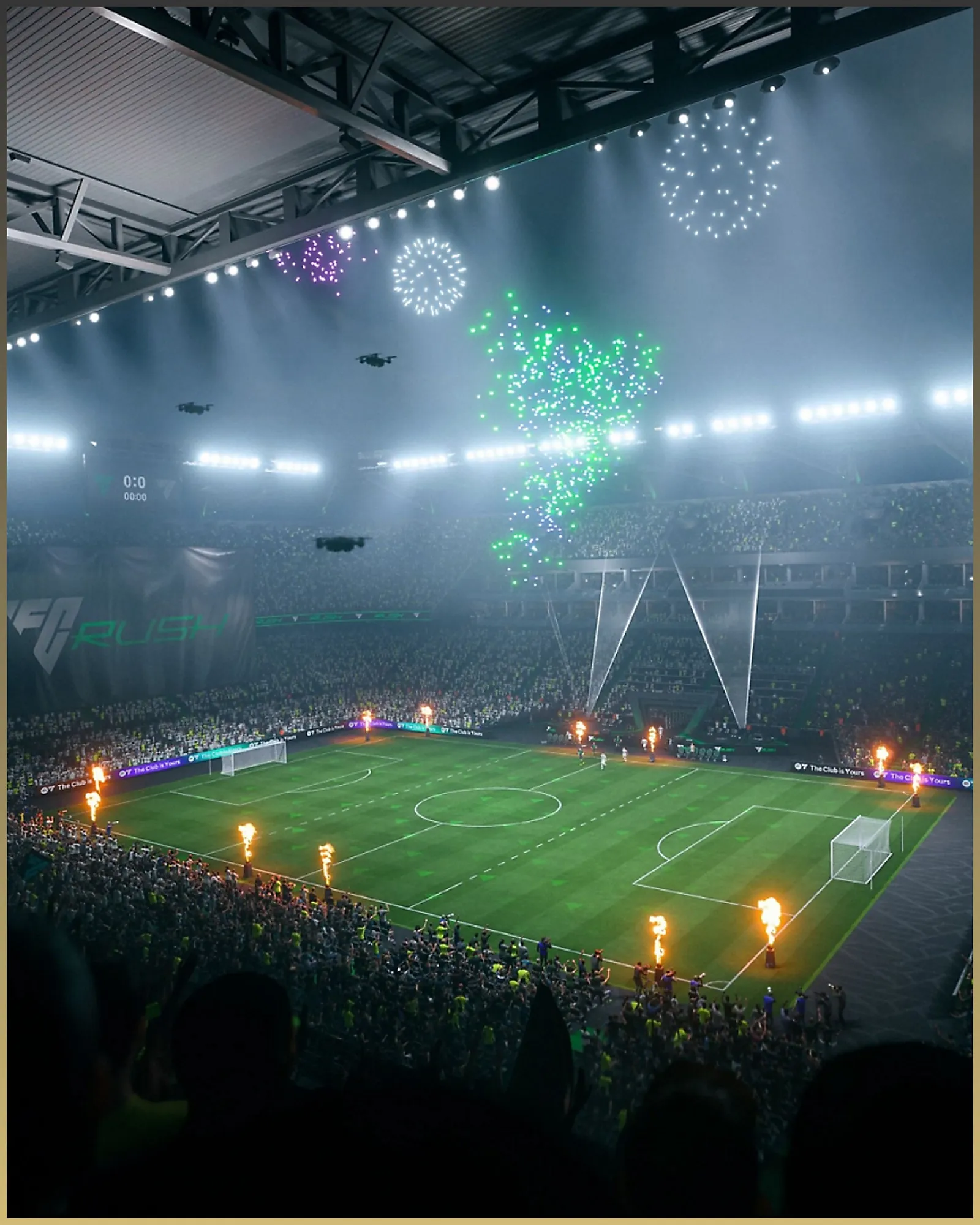 Stadion Anfield s vatrometom