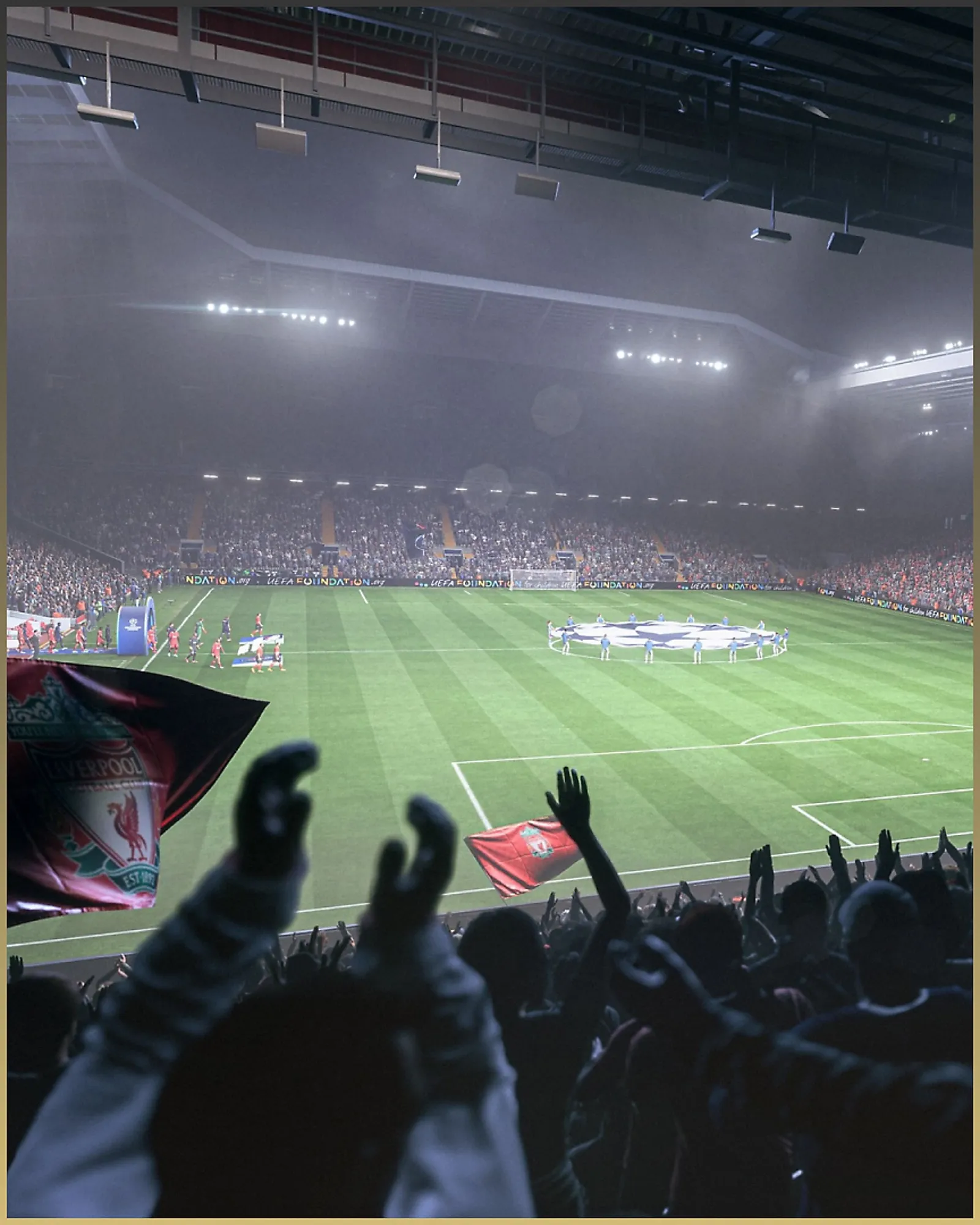 Stadion noću postavljen za način Rush