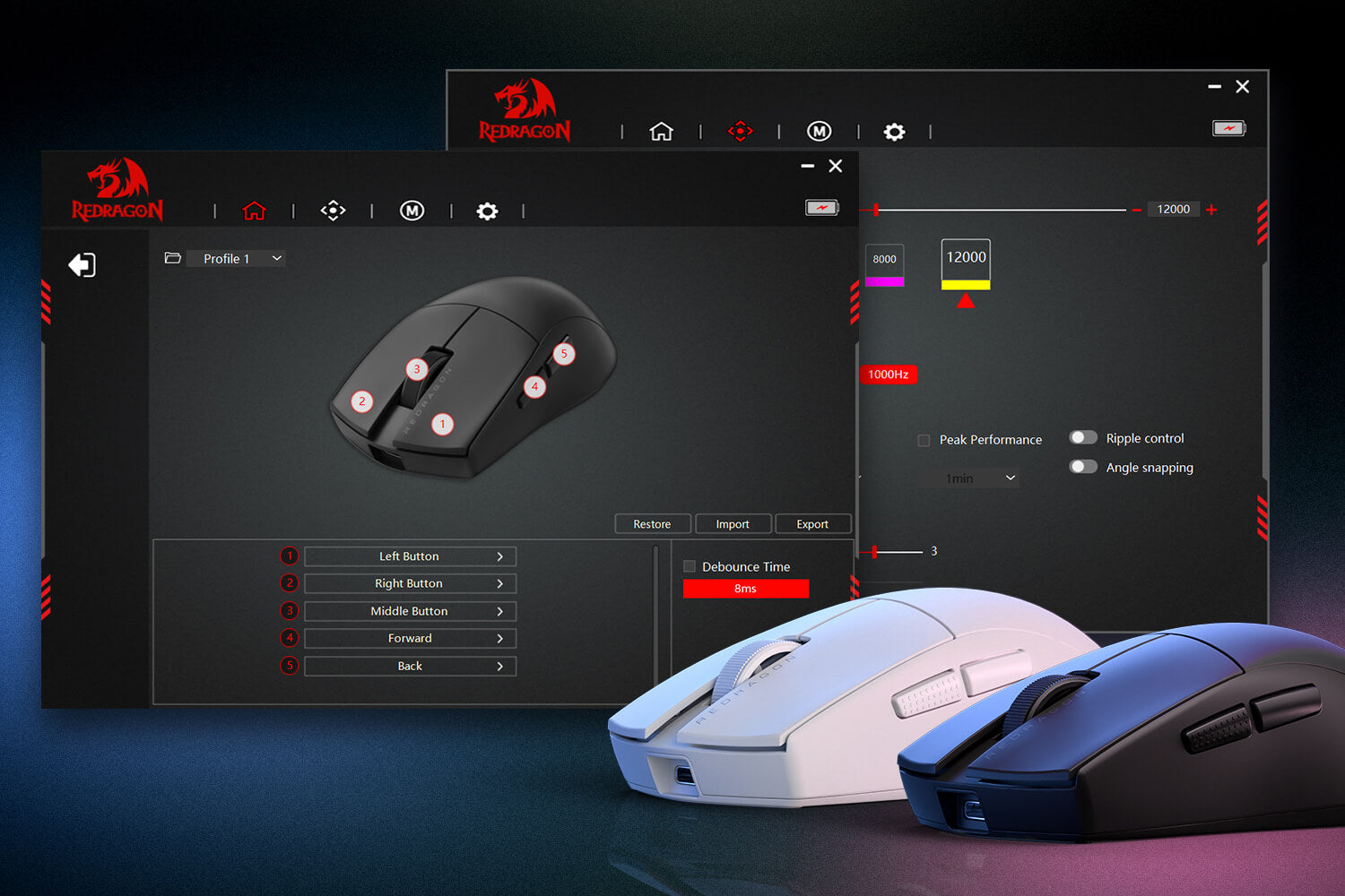 Redragon M916 - softver