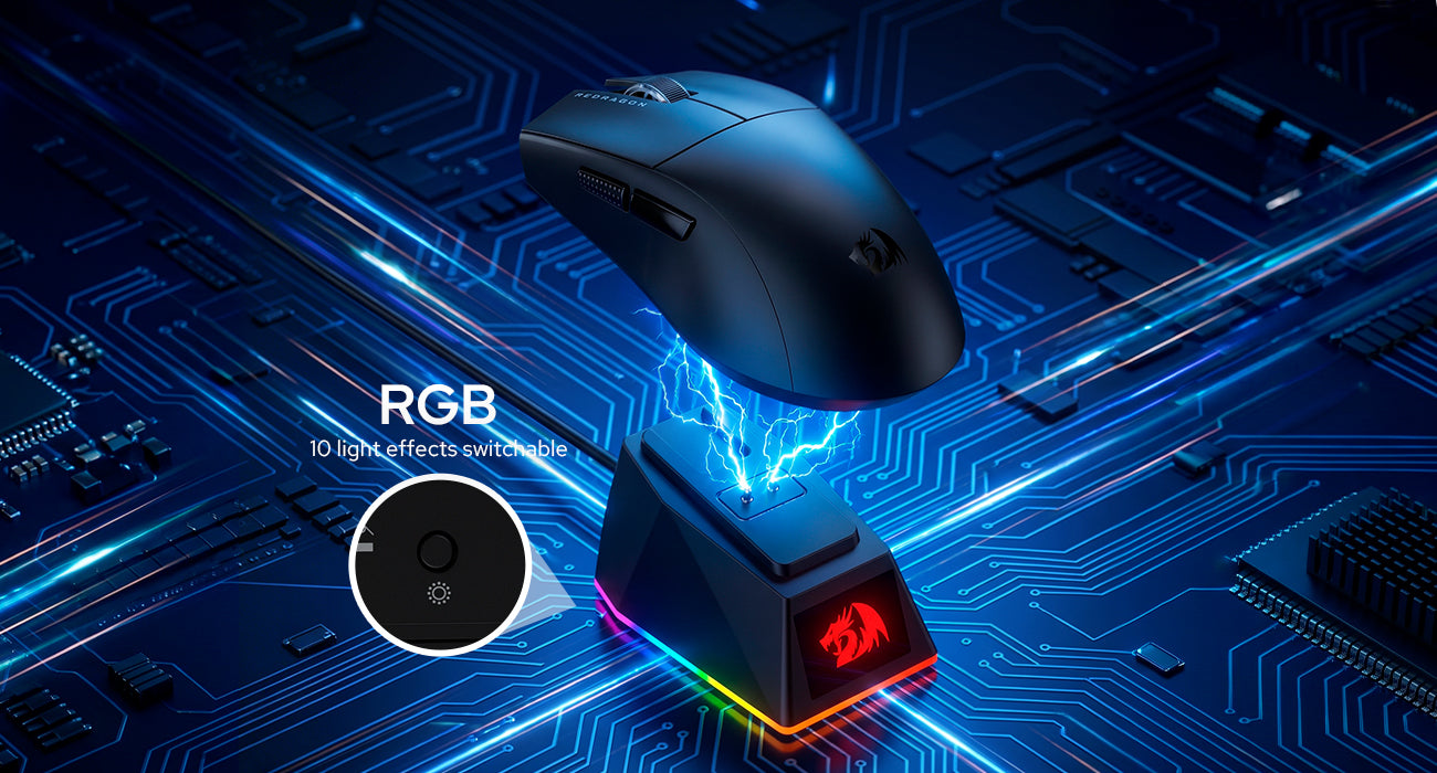 Redragon M999 - magnetska RGB baza za punjenje