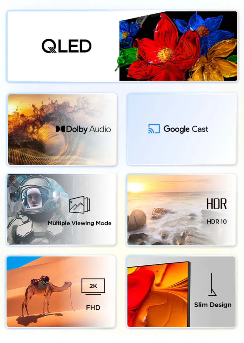 TCL QLED TV 40, FHD, Android TV