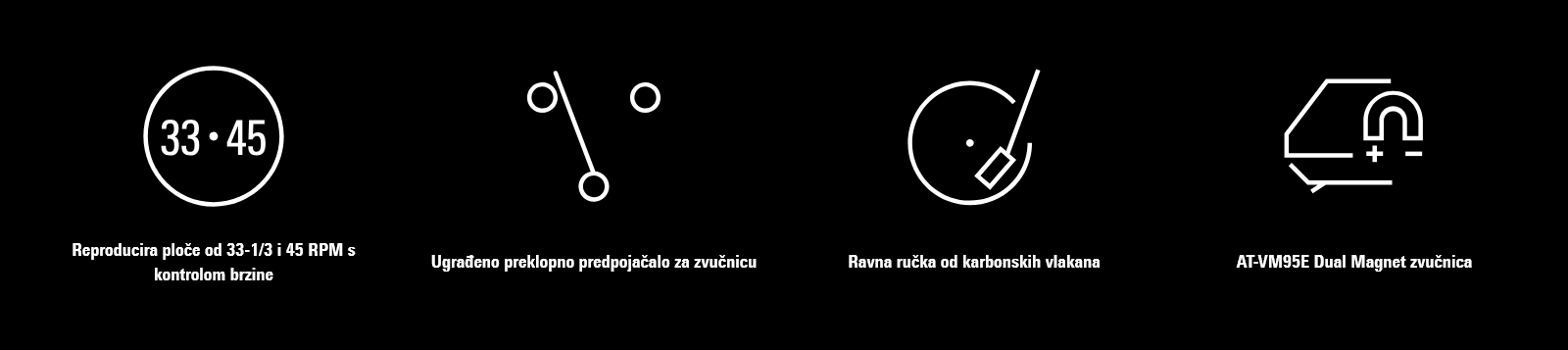 Screenshot značajki drvenog gramofona