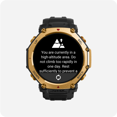 Upozorenje na veliku nadmorsku visinu