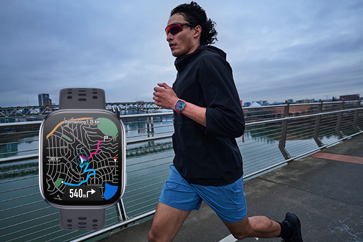 Trkač s kartama na Amazfit Bip 6