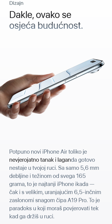 iPhone Air mobilna slika 2