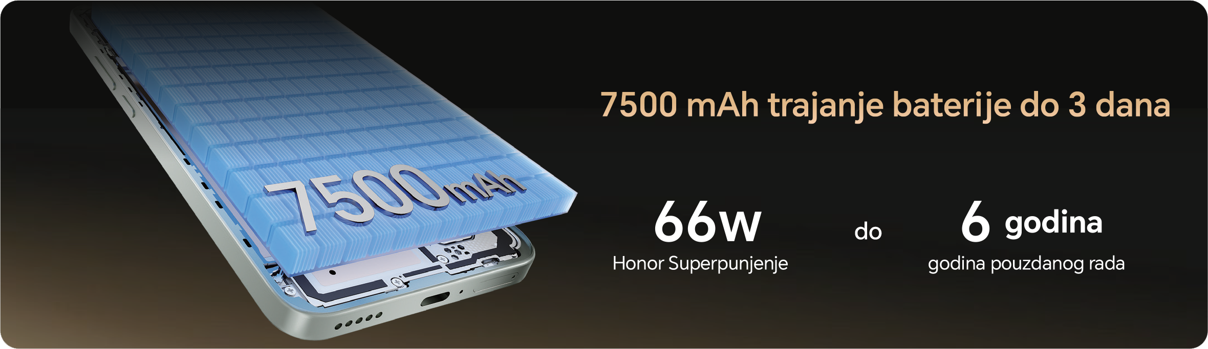 7500 mAh baterija