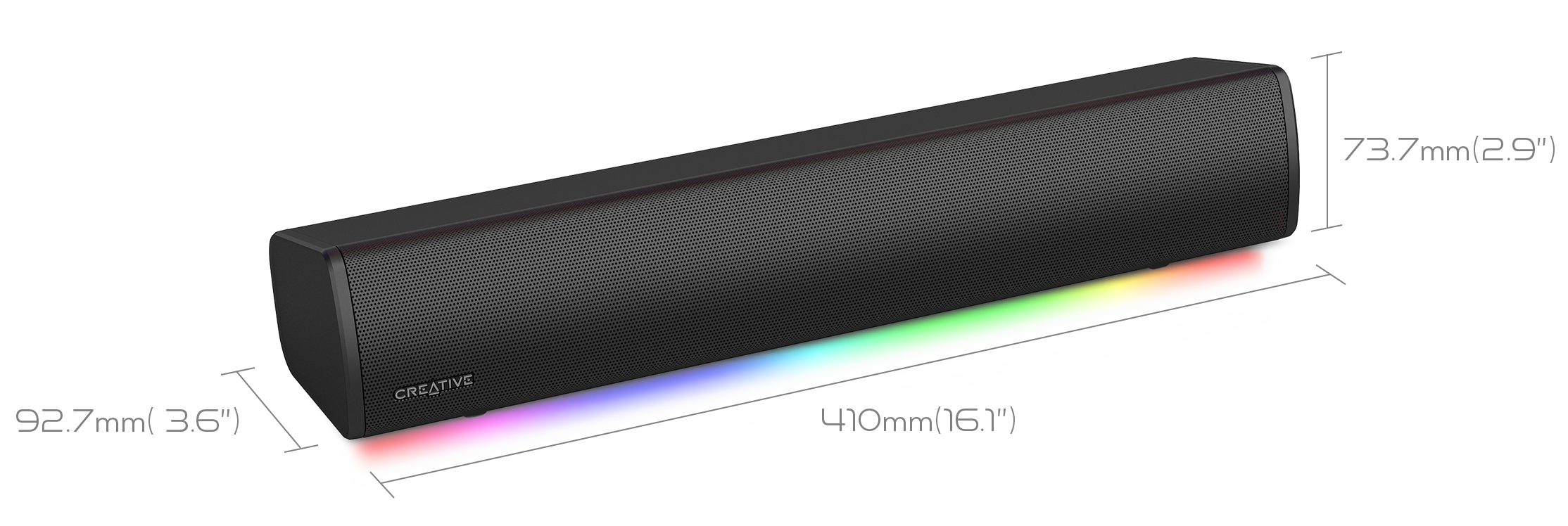 Dimenzije Sound Blaster GS3