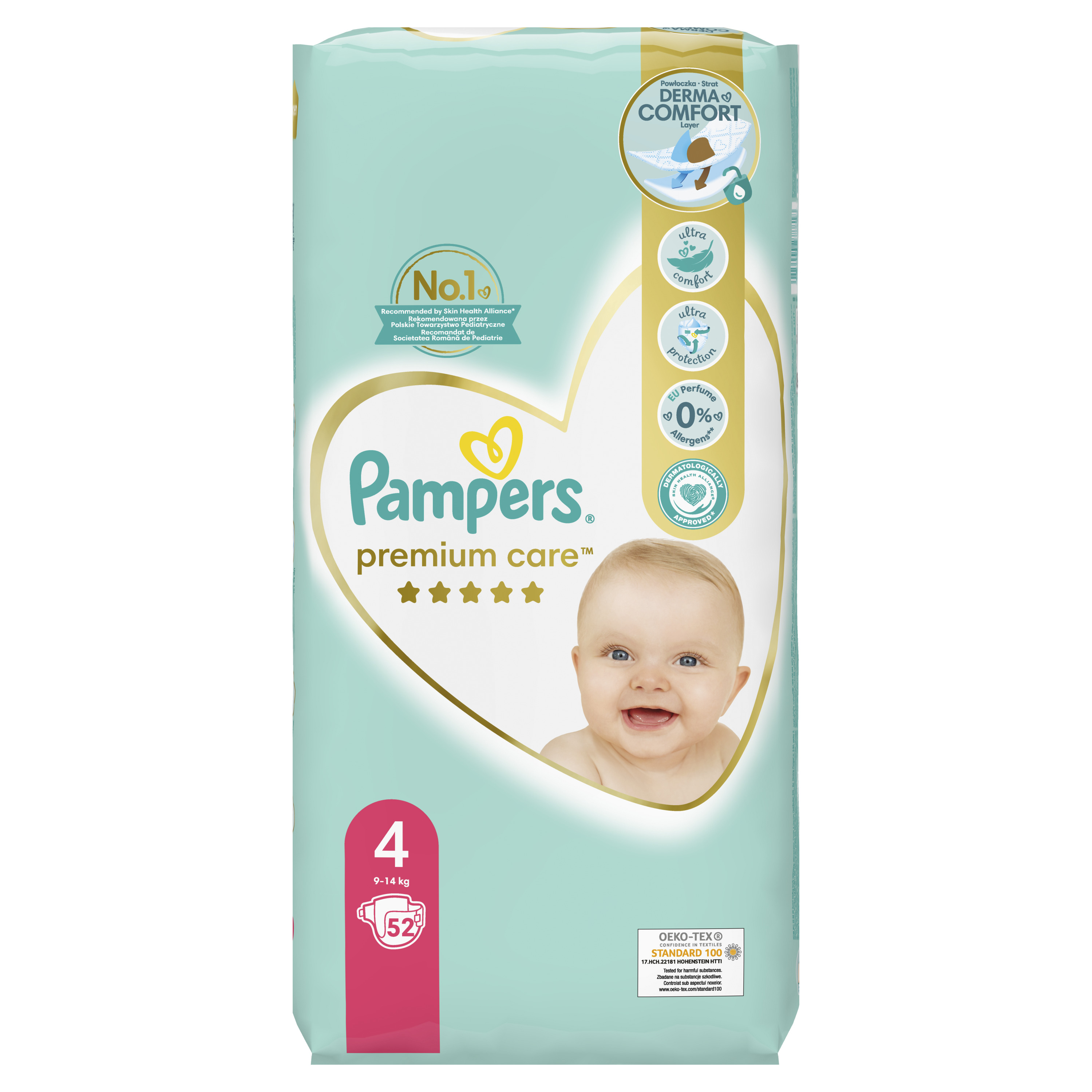 Pampers Premium Care pelene veličina 4 (Maxi) 52 kom (9–14 kg)