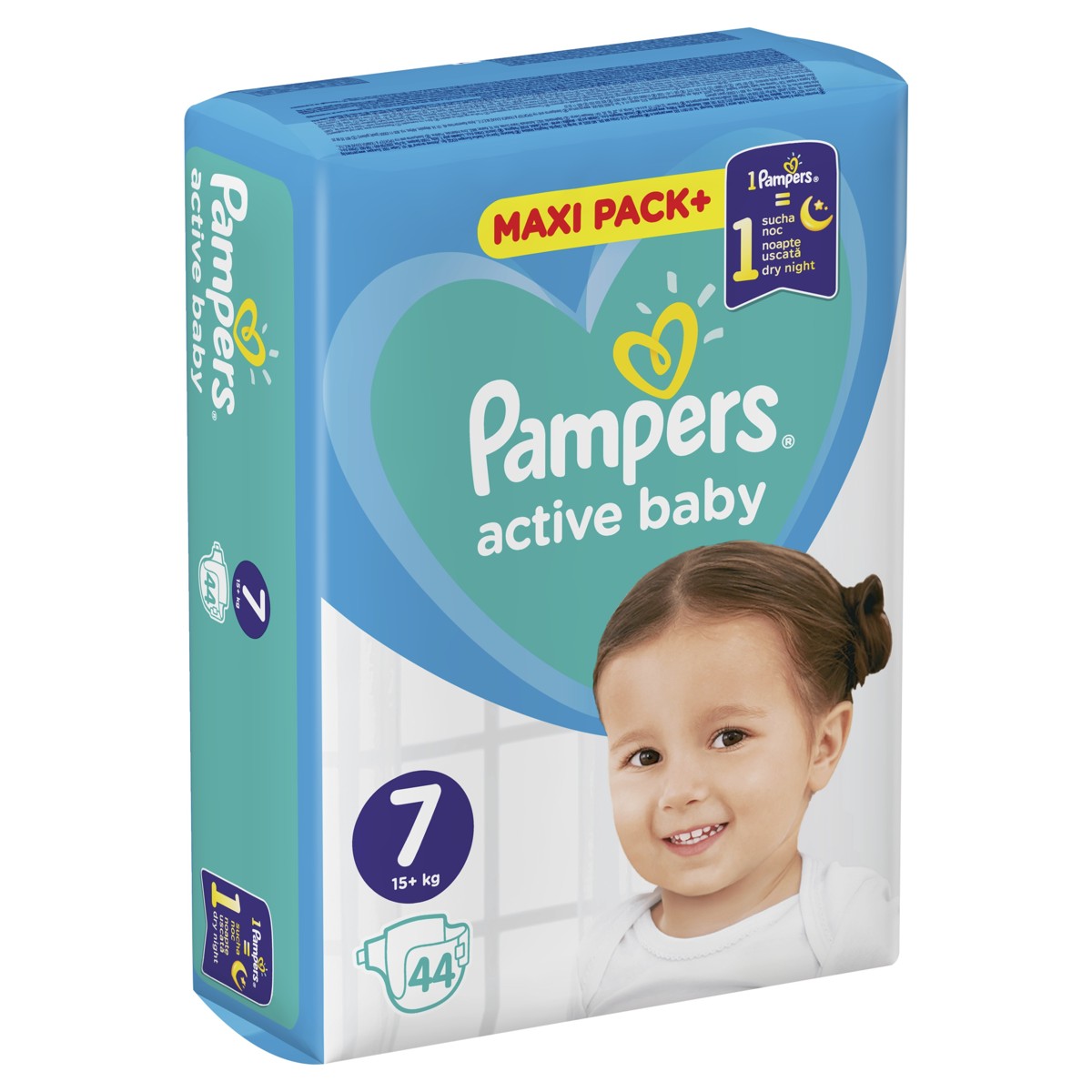 Pampers Active Baby pelene veličina 7 Maxi Pack 44 kom (15 + kg)