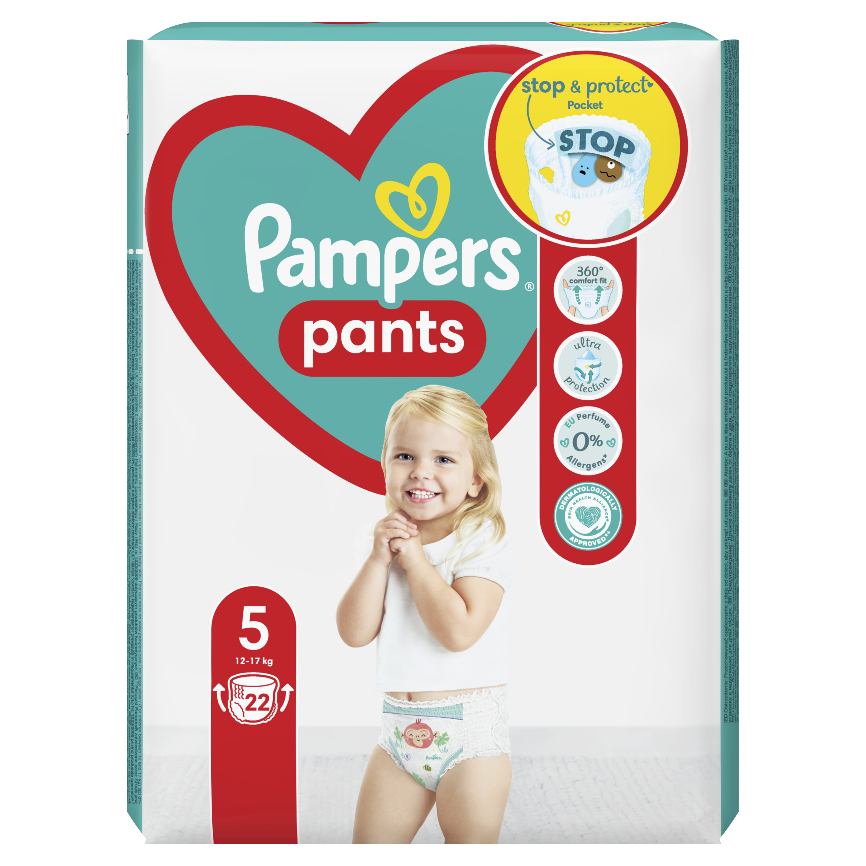 Pampers Pants pelene gaćice veličina 5 (Junior) 22 kom (12–17 kg)