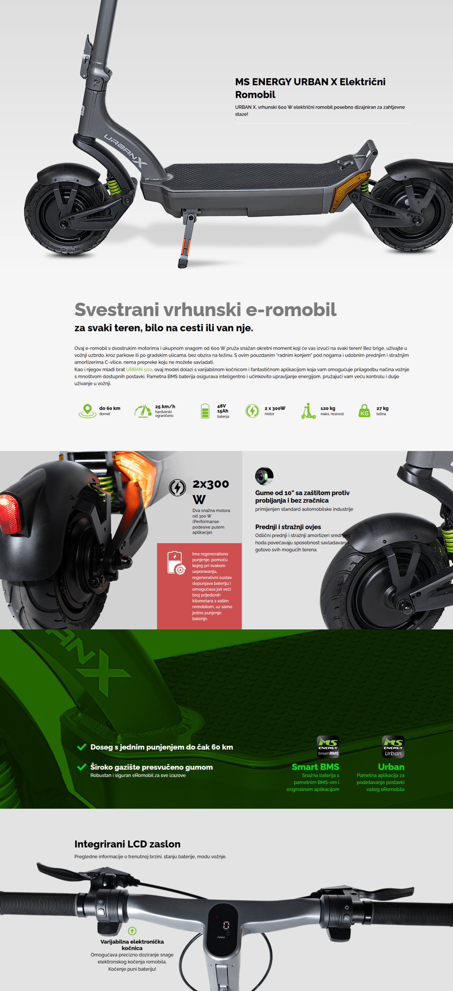 MS ENERGY URBAN X Električni Romobil